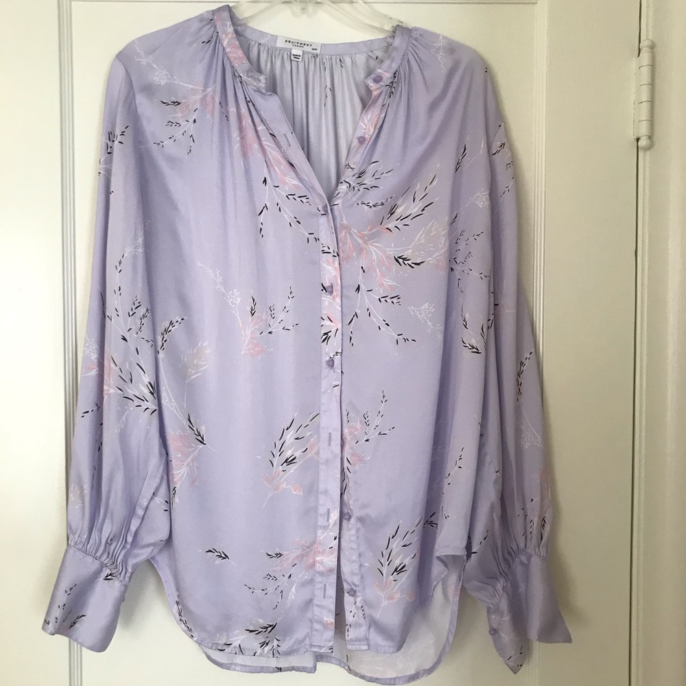 Equipment Causette Blouse in Lavender